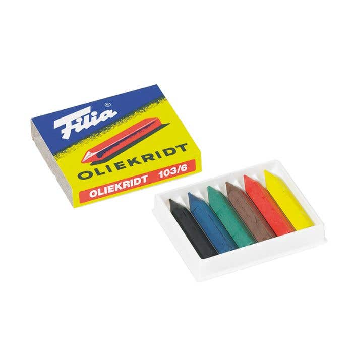 Filia oliekrijtjes in een vouwdoos van 6 stuks - Waldorf Winkel