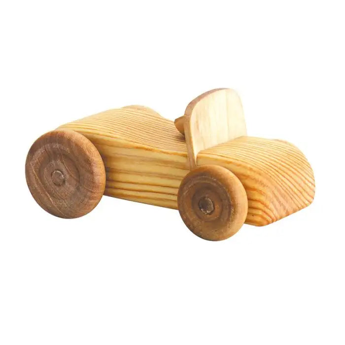 Handgemaakte houten cabriolet van grenen- en berkenhout - Waldorf Winkel