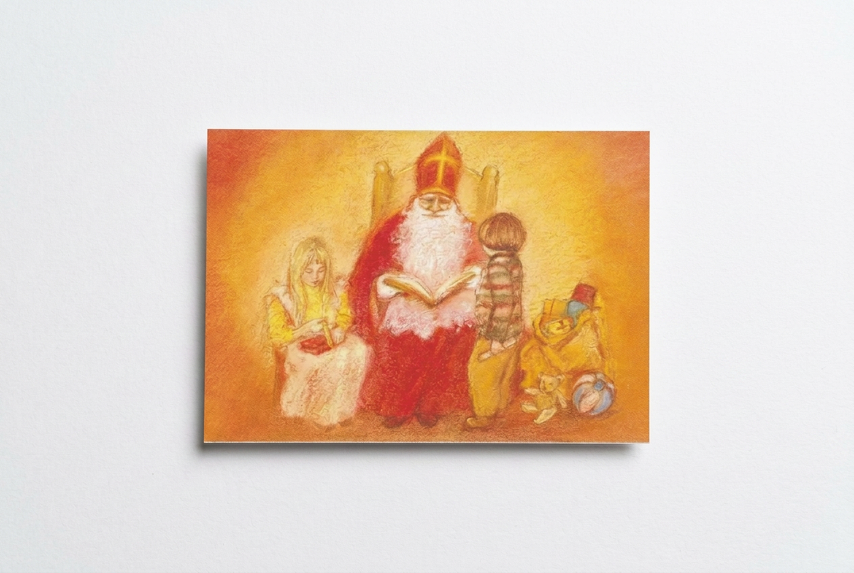Sinterklaas Surprise Knutselpakket, oranje, geel, rood, papier, karton - Waldorf Winkel